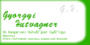 gyorgyi hutvagner business card